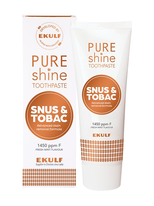 EKULF Pure Shine - Snus & Tobak Tandpasta 75 ml.
