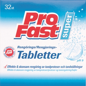 ProFast Protese Rengørings tabletter Tandhjælpen.dk